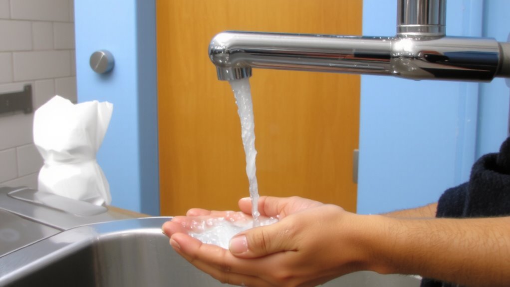 wash hands avoid sick contacts