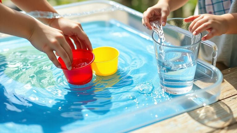 water and cup measurement play