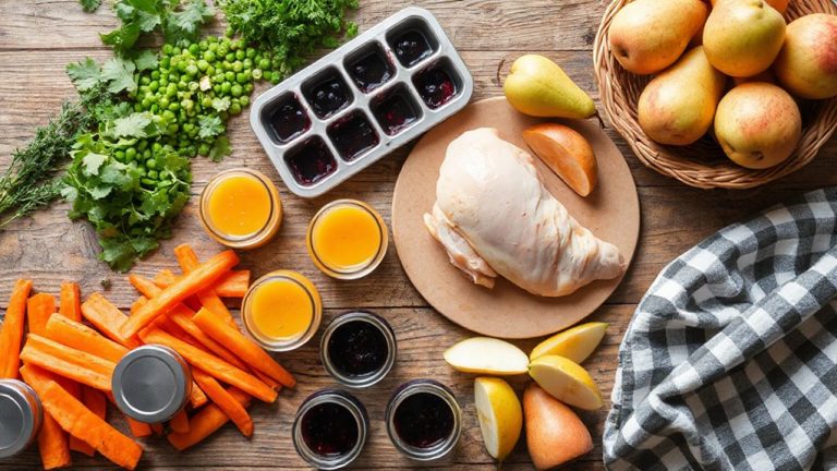 weekly homemade baby food prep