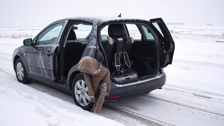 winter driving car seat risks